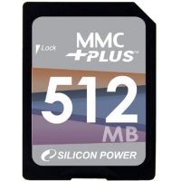 Silicon Power MMC Plus Card 4.0 512MB Memory Card SP512MBMMP100V10