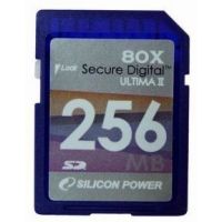 Silicon Power Ultima 80x 256 MB Secure Digital Card SP256MBSDC080V10