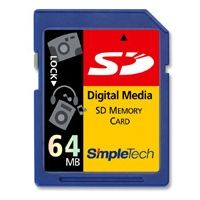 SimpleTech Secure Digital (SD) 64MB Memory Card