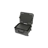 SKB Cases 2U iSeries Wireless Mic Fly Rack with Wheels, 24.5in x 19.37in x 12.22in