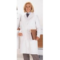 Superior Uniform Womens Polyester/Combed Cotton Poplin Lab Coats, WORKLON 438-S Labcoat Lady Wh Poplin S