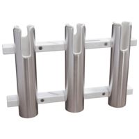 TACO Marine Aluminum/Poly 3-Rod Rack Holder