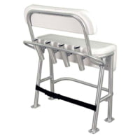 TACO Marine L10-2010BSA-1 Neptune III Seating/Leaning Post With Backrest And Grab Rail