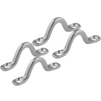 TACO Marine Stamped Stainless Steel Eye Straps 4 Pack