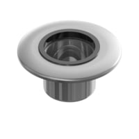 TACO Marine Z10-4097POL Stainless Steel Flush Mount Pedestal Table Base For 3in Post 8.625in Base