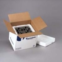 Tegrant Thermosafe ThermoSafe Foam Vial Shippers, ThermoSafe Brands 480-413 Shippers For 28 Mm Vials 12-Vial Shipper, Case of 8
