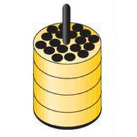 Thermo Fisher Scientific Heraeus Megafuge 1.0/1.0R All-Purpose Tabletop Centrifuges, Thermo Fisher Scientific Scientific (cont.) 75007571 Tube Adapters For Round Bucket 20300-329 For 18 x 5/7 Ml Din Standard Tubes, Yellow