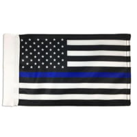 Thin Blue Line American Motorcycle Flag
