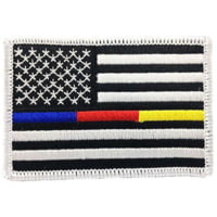Thin Blue Line 1 Asterisk - , 2 X 3 Inches, Velcro