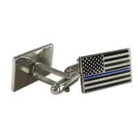 Thin Blue Line Flag Cufflinks Patches