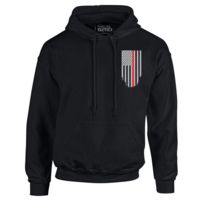 Thin Blue Line Hoodie - Honor/respect Thin Red Line American Flag