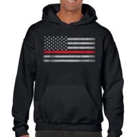 Thin Blue Line Men's Hoodie - Classic Thin Red Line