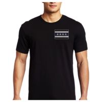 Thin Blue Line Men's T-shirt - Chicago Flag