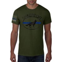 Thin Blue Line Men's T-shirt - Sheepdog