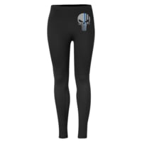 Thin Blue Line Skull Leggings - Classic