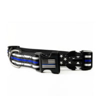 Thin Blue Line Dog Collar, Stars And Stripes,