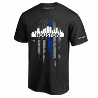 Thin Blue Line T-shirt - Houston Large,