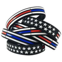 Thin Blue Line Back The Blue Bracelet, 9 Inch