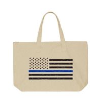 Thin Blue Line Tote Bag W/flag,
