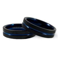 Thin Blue Line Women's Ring