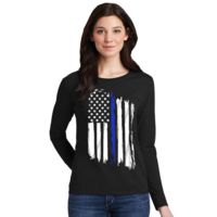 Thin Blue Line Women's Long Sleeve - American