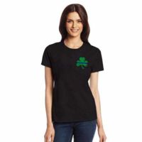 Thin Blue Line Women's T-shirt, Shamrock, Thin Red Line