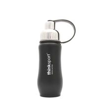 Thinksport Insulated Sports Bottle, 12oz, Black