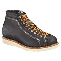Thorogood Mens American Heritage Wedges 6in Black Lace-to-Toe Roofer Non-Safety