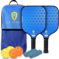 Tkg Sports Fiberglass Pickleball Set W/carry Bag