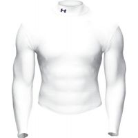 Under Armour Men's ColdGear Longsleeve Mock - White Color 1000512-100