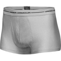 Under Armour Men's HeatGear 3" Short Boxer Jock - Heather Grey Color 1000666-080