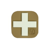 Vanquest Gear 1.5 in x1.5 in Medical Cross Glow In The Dark Patch