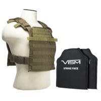 Vism Fast Plate Carrier w/2 10x12in Level IIIA Shooters Cut Soft Ballistic Panels