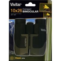 Vivitar 10x26 Classic Series Compact Binoculars w/UV Protection, Case and Strap