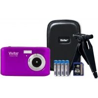 Vivitar 14.1 Megapixel F128 HD Digital Camera Kit w/4 GB Card, Case, Tripod