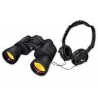 Vivitar Look &amp; Listen 10x50 Full-Size Binoculars with Built-In Listening