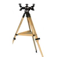 Berlebach Dual Aluminum Castor Head on Wood Tripod