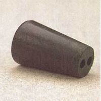 VWR Black Rubber Stoppers, Two-Hole 5--M292