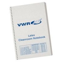 VWR Cleanroom Spiral Notebooks, Latex 07NBG-5X8 Grid-Lined Notebooks