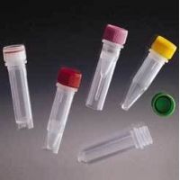 VWR Screw-Cap Microcentrifuge Tubes 3644-875-306 Screw Cap Tubes With Purple Standard Caps And Assorted Color-Coded Inserts