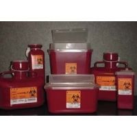 VWR Sharps Container Systems 178V Extended Neck Sharps Containers Tall Tray Size With Needle Remover