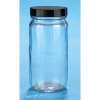 VWR Straight-Sided Glass Jars, Wide Mouth VW5513289V81 Convenience Packs With Caps Attached