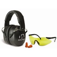 Walkers EXT External Folding Range Shooting Ear Muffs w/ Glasses and Plugs