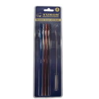 Yukon Outfitters 4 Reusable Straws w/Cleaning Brush Set