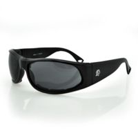 Zan Headgear California Sunglass, Shiny Black Foam Padded