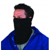 Zan Headgear Microfleece Black Face Mask with Mesh Mouth