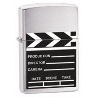 Zippo Movie Take, Brushed Chrome Classic Style Lighter