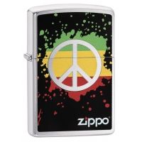 Zippo Peace Sign Lighter