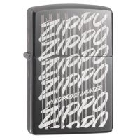 Zippo Script Black Ice Lighter