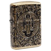Zippo St. Benedict Design Pocket Lighter
